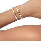 [Twinkle ]Move Noa Rose Gold Pavé Diamond Bangle Bracelet