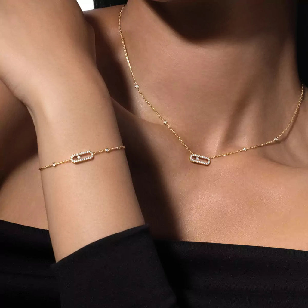 [Twinkle ]Diamond Necklace Move Uno