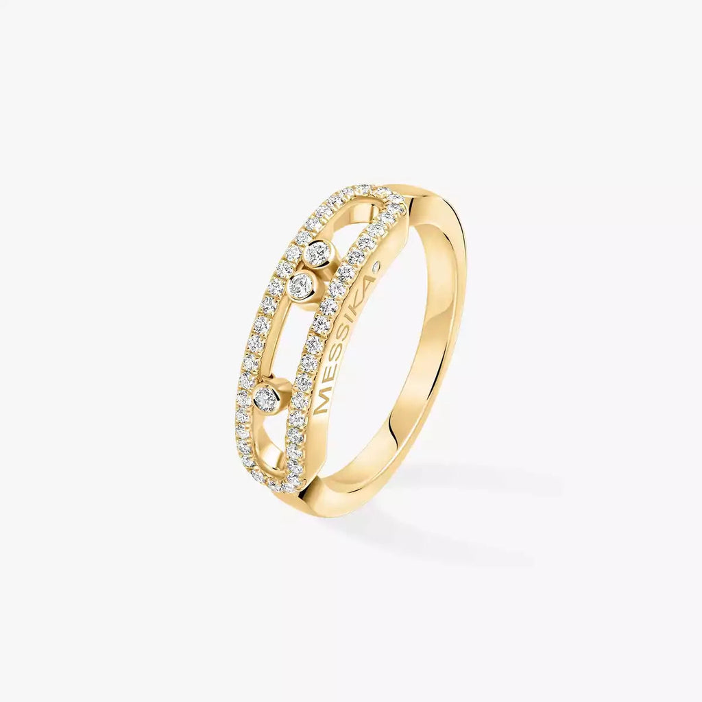 [Twinkle ] Baby Move Gold Diamond Pave_ Ring