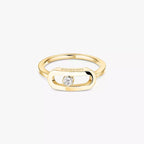 [Twinkle ]Move Uno Diamond Ring in Gold