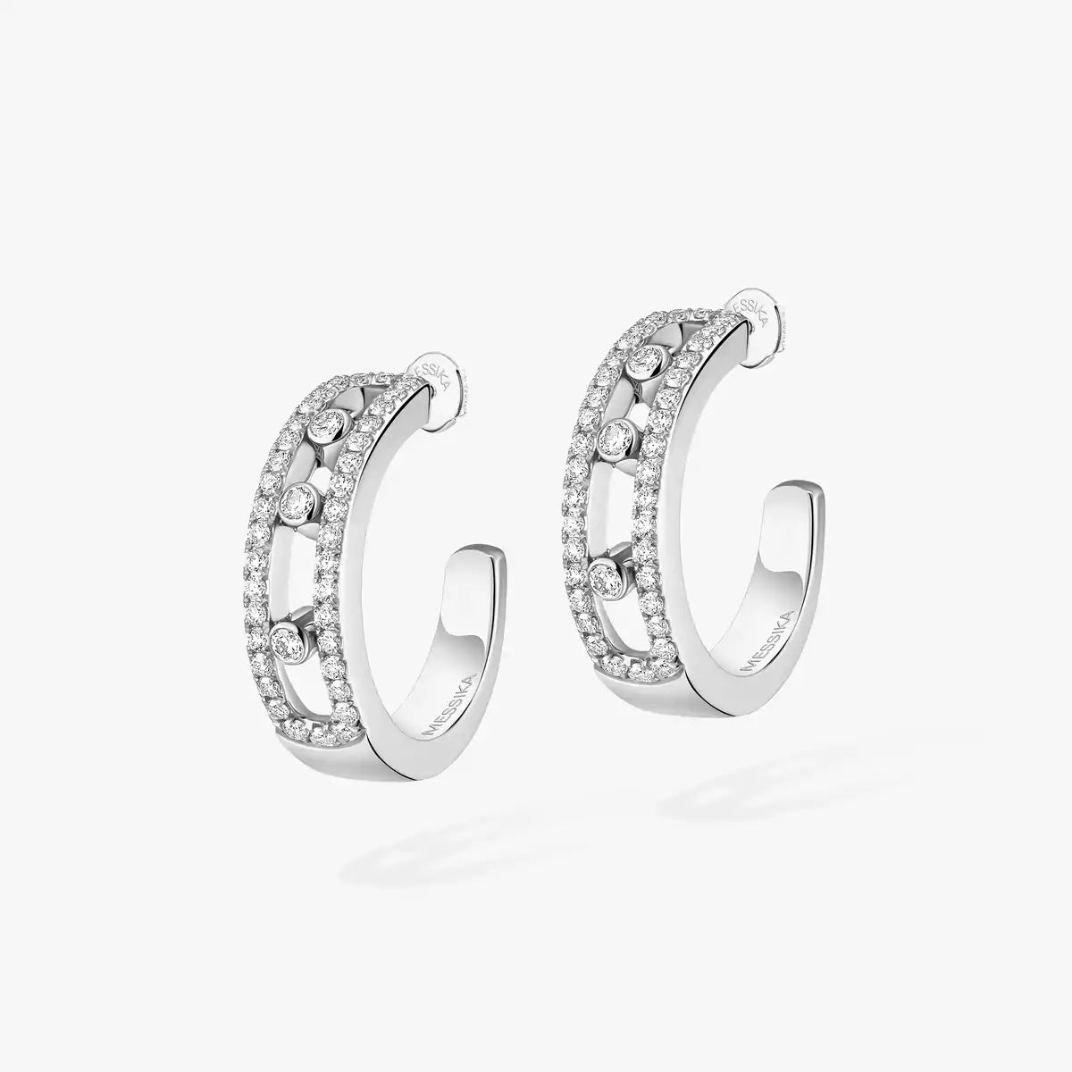 [Twinkle ]Diamond Pave_ Hoop Earrings Move
