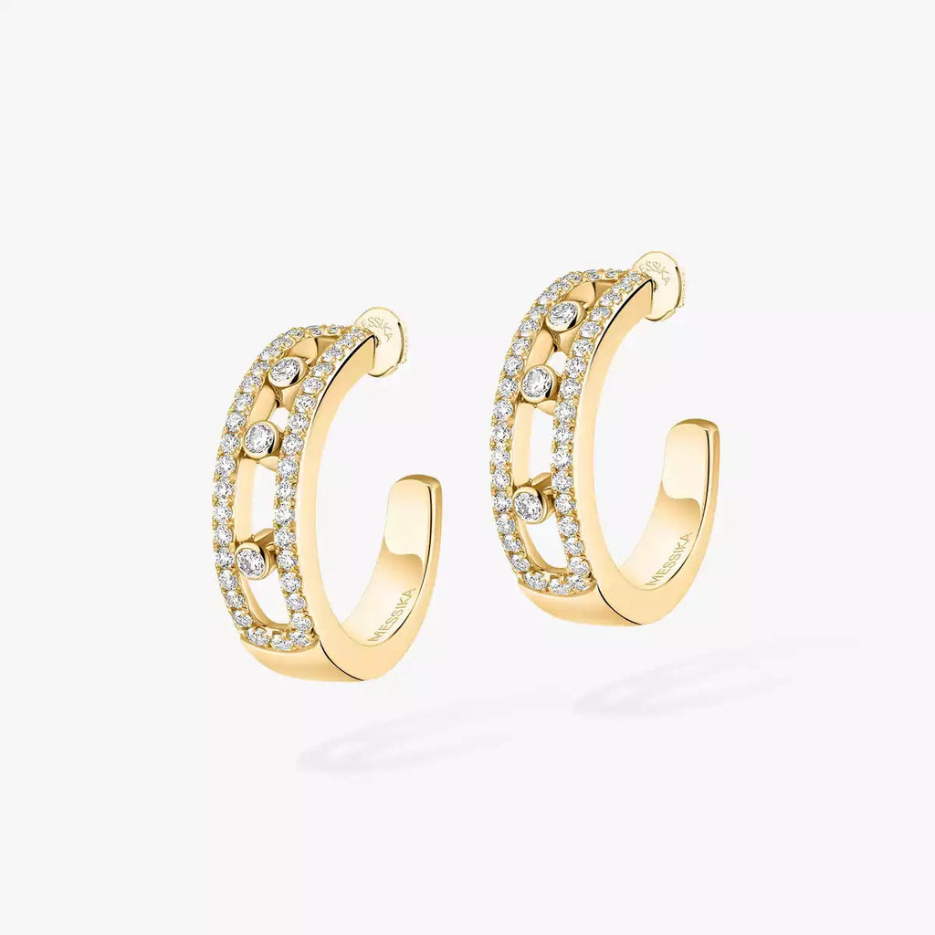 [Twinkle ]Diamond Pave_ Hoop Earrings Move