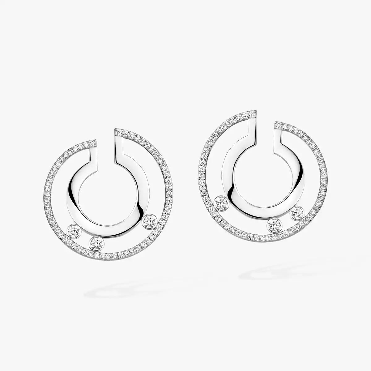 [Twinkle ]Move Romane Small Diamond Hoop Earrings