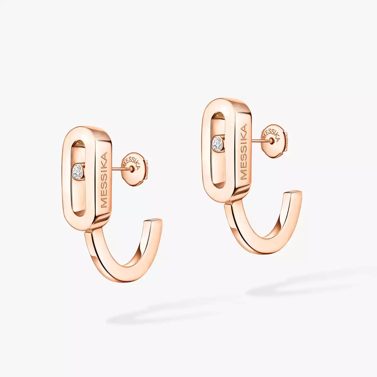[Twinkle ]Diamond Mini Hoop Earrings Move Classique