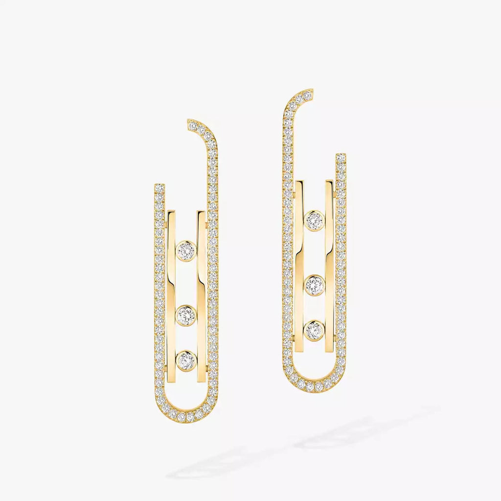 [Twinkle ]Diamond Pendant Earrings Move 10Th