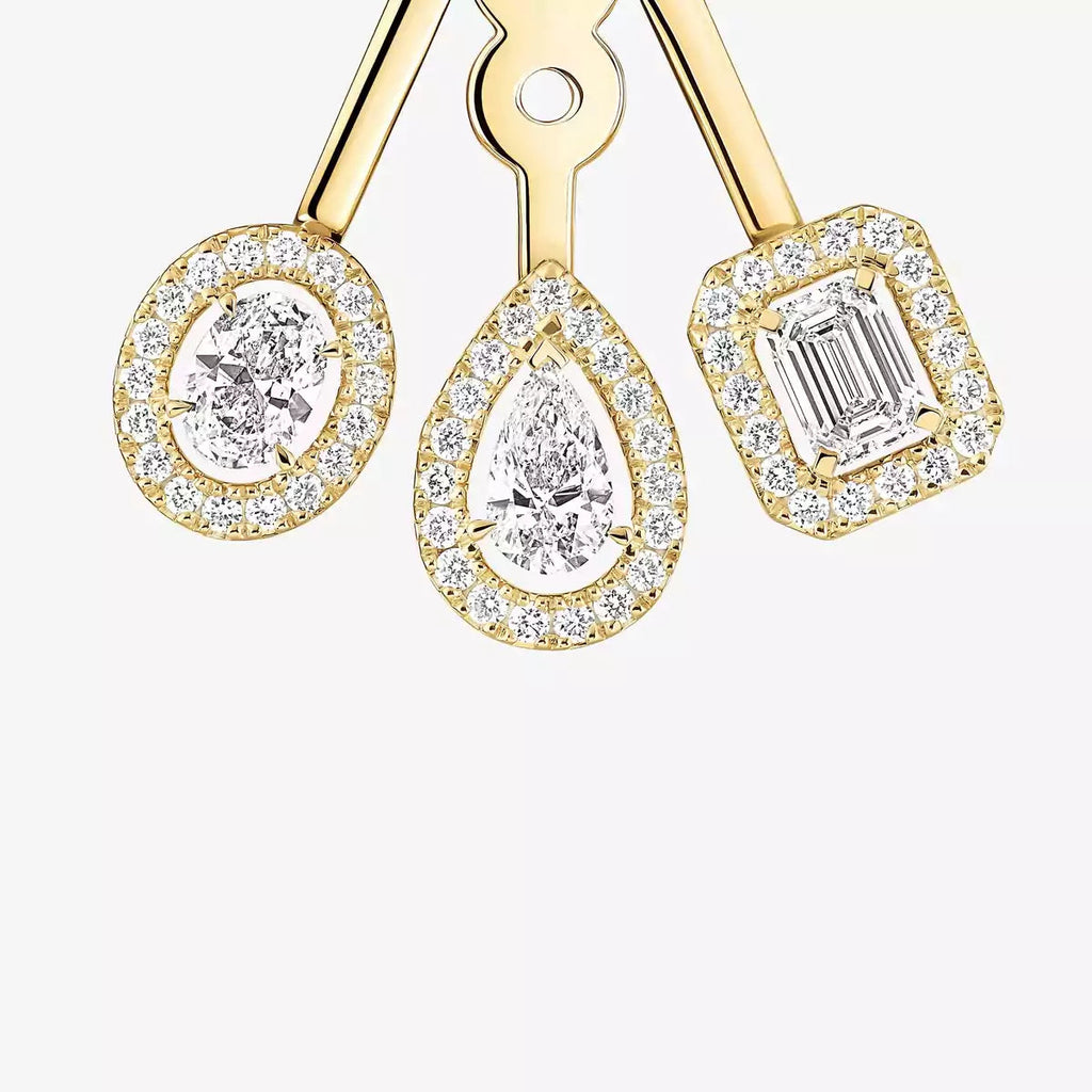 [Twinkle ] My Twin Trio  Diamond Earrings