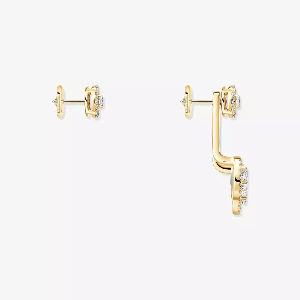 [Twinkle ] My Twin Trio  Diamond Earrings