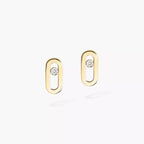 [Twinkle ]Move Uno Diamond Stud Earrings