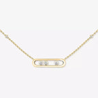 [Twinkle ] Baby Move Gold Diamond Necklace