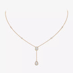 [Twinkle ]Gold Diamond Tie Necklace