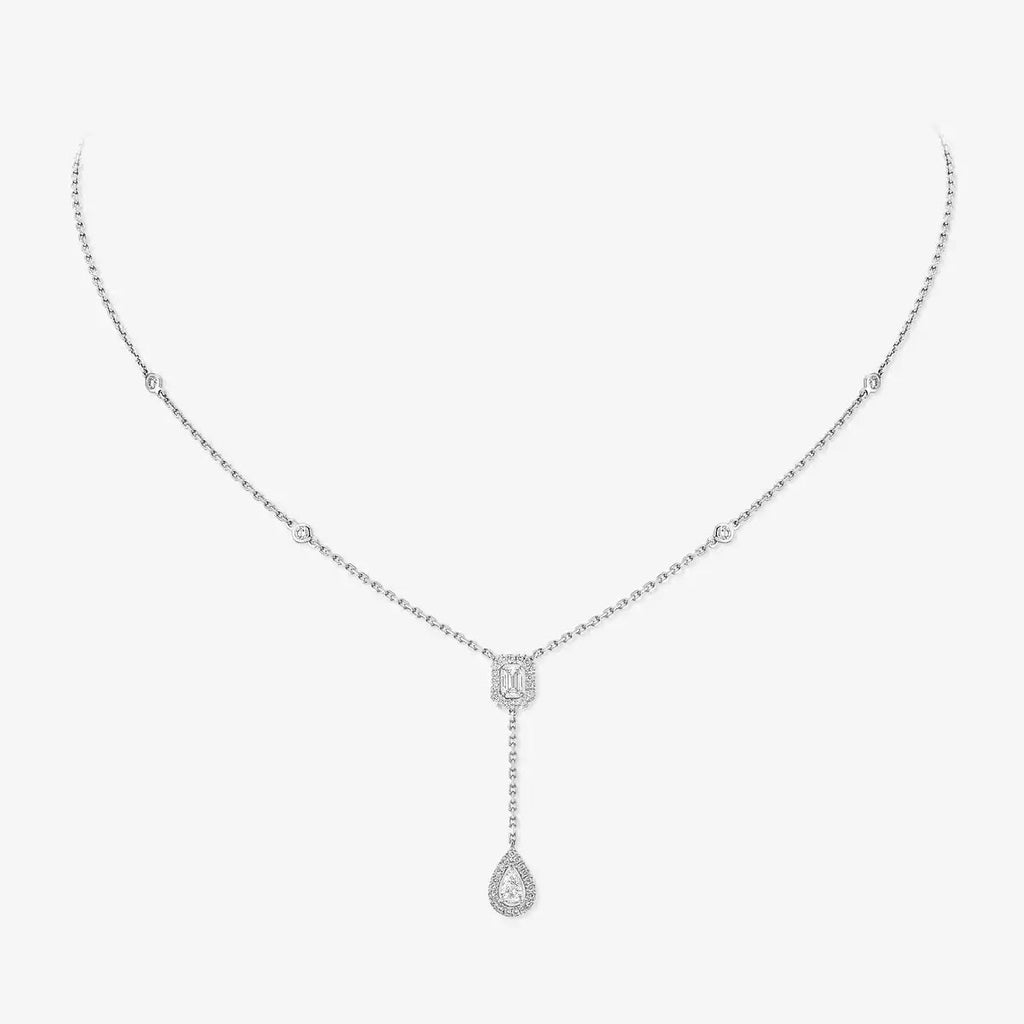 [Twinkle ]Gold Diamond Tie Necklace