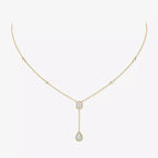 [Twinkle ]Gold Diamond Tie Necklace