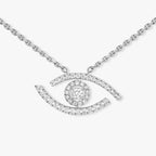 [Twinkle jewelrys]Pave_ Diamond Necklace Lucky Eye