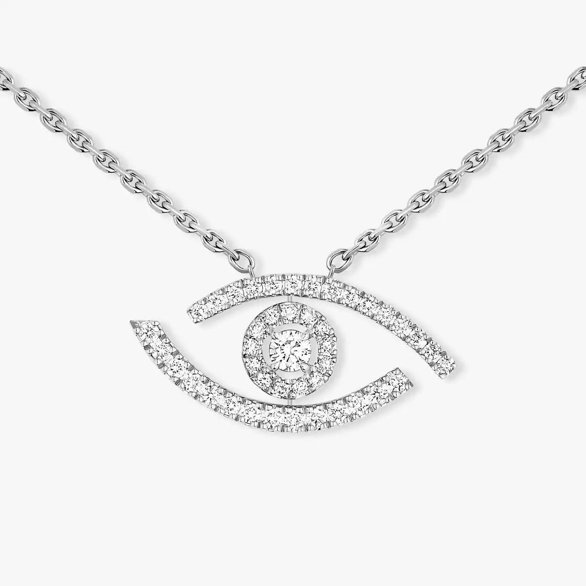 [Twinkle jewelrys]Pave_ Diamond Necklace Lucky Eye