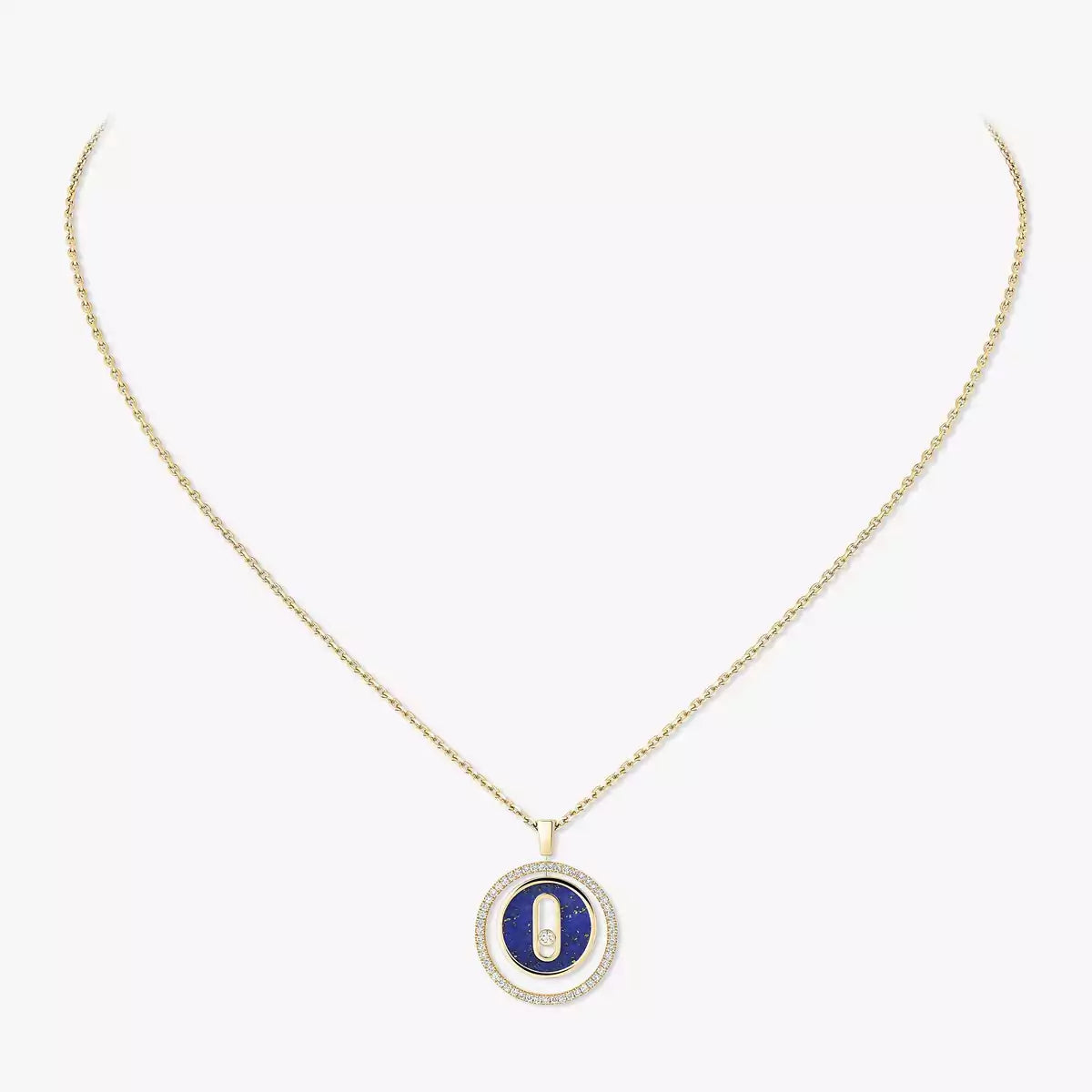 [Twinkle jewelrys]Lucky Move Diamond Necklace in Rose Gold and White Mother-of-Pearl