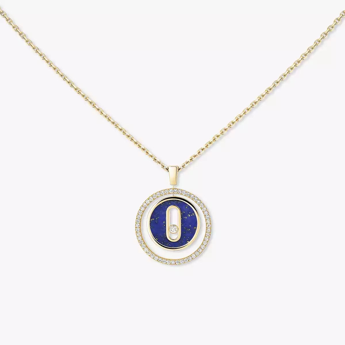 [Twinkle jewelrys]Lucky Move Diamond Necklace in Rose Gold and White Mother-of-Pearl