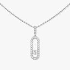 [Twinkle ]Move Uno Diamond Necklace in Rose Gold
