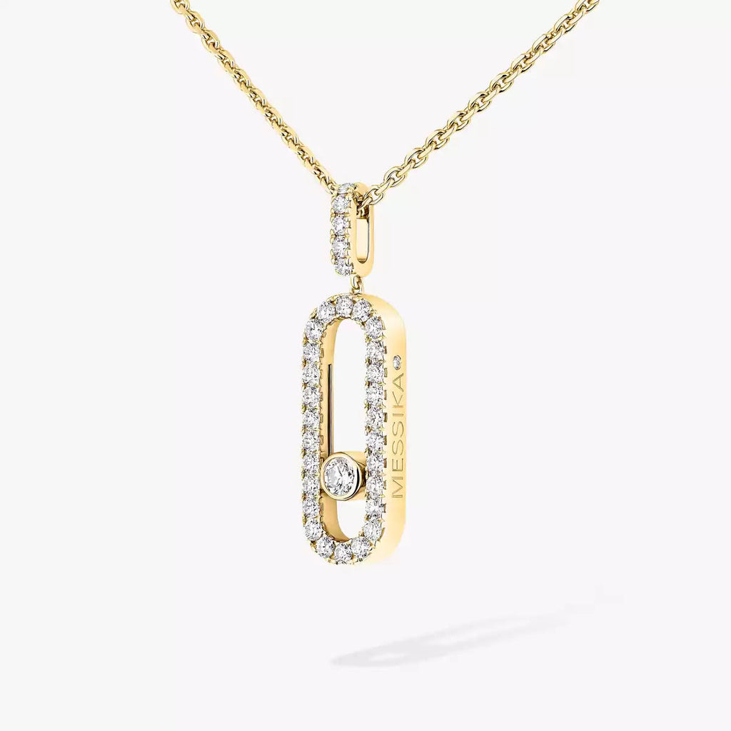 [Twinkle ]Move Uno Diamond Necklace in Rose Gold