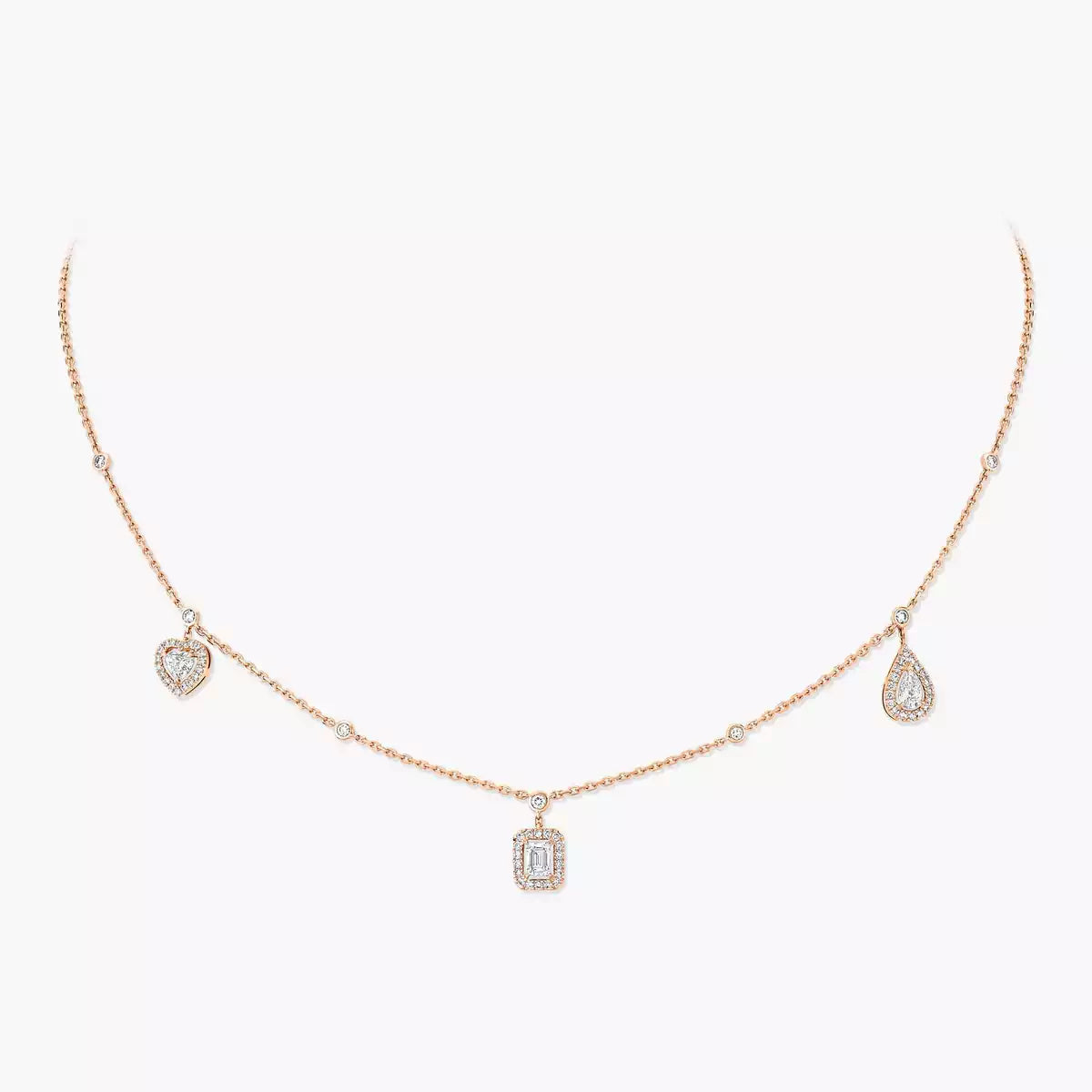 [Twinkle ]My Twin Diamond Necklace in Silver