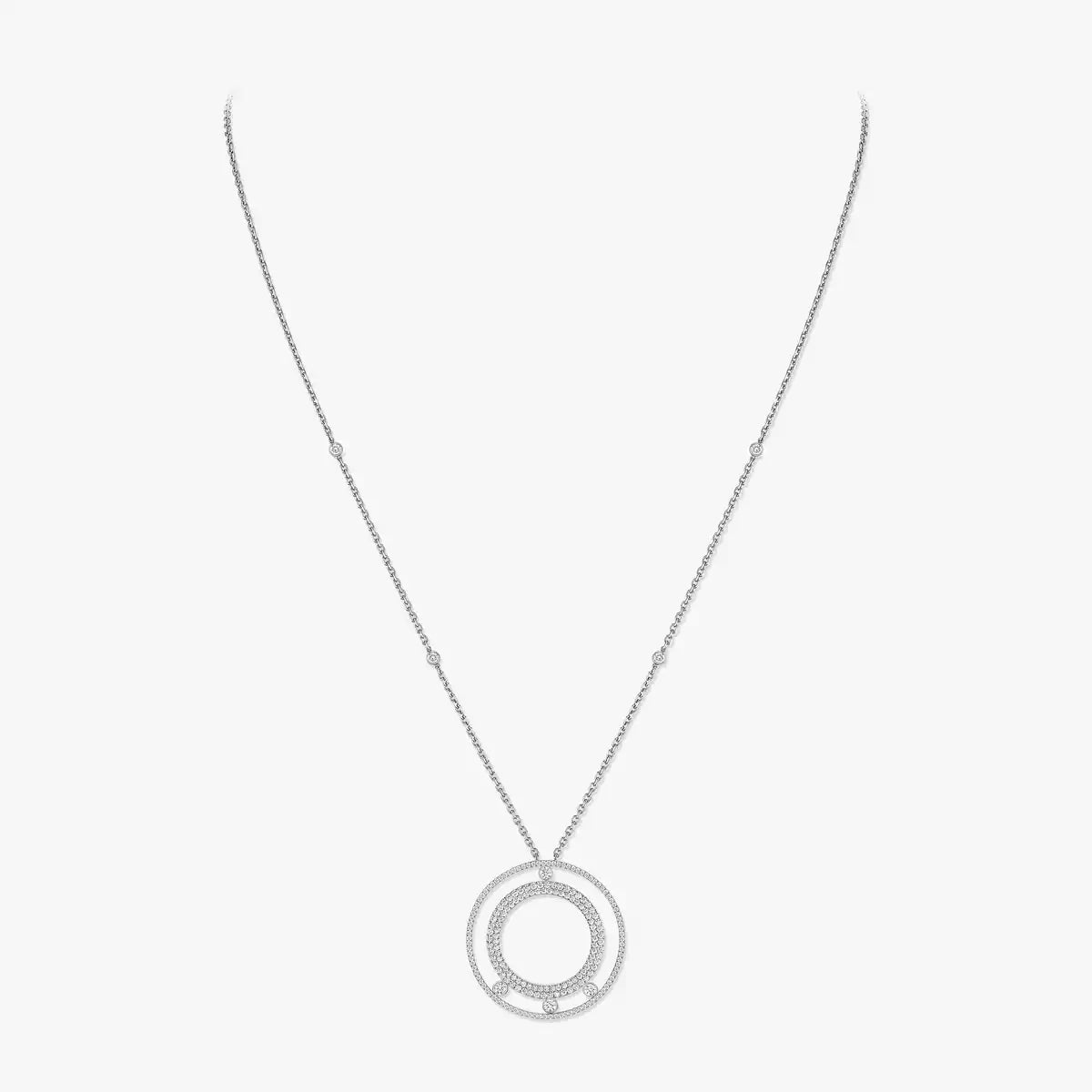 [Twinkle ]Move Romane Long Pave_-Set Diamond Necklace