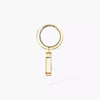 [Twinkle ]Move Uno Single Diamond Hoop Earring