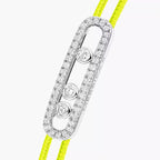 [Twinkle ]MK Care(s) pink cord pavé bracelet