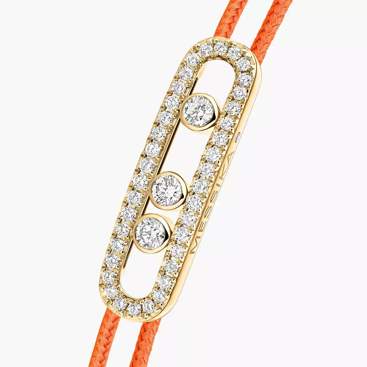 [Twinkle ]MK Care(s) pink cord pavé bracelet