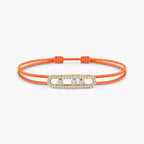 [Twinkle ]MK Care(s) pink cord pavé bracelet
