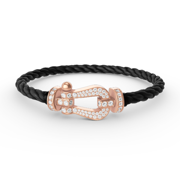 ¡®Twinkle jewelry¡¯FORCE LARGE HORSESHOE FULL DIAMOND BRACELET ROSE GOLD